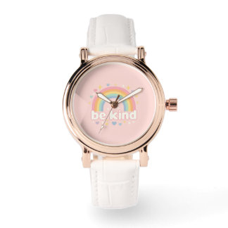 Montre Be Kind – Rainbow Pastel Positivity