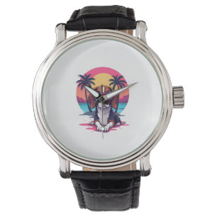 Montre Beagle Sunset Arrière - plan Chemise, maman Beagle