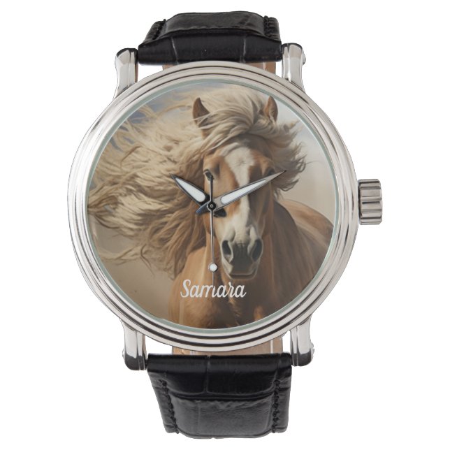 Montre Beau Cheval Brown Courir (devant)