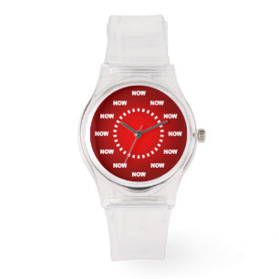 Montre Beau "MAINTENANT" observez (le rouge)