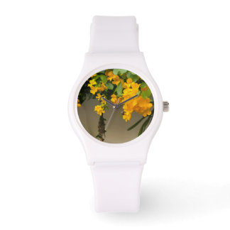 Montre Beauté Fleur Dorée
