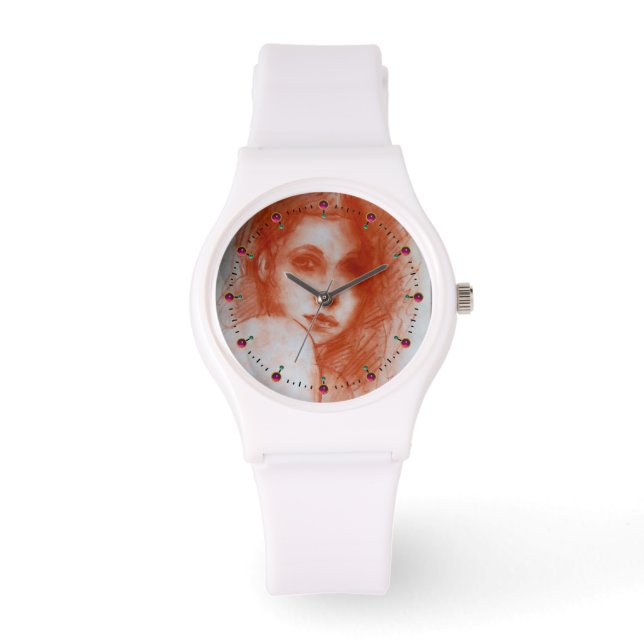 Montre BEAUTÉ ROMANTIQUE / Portrait de femme en Sepia Bro (Recto)