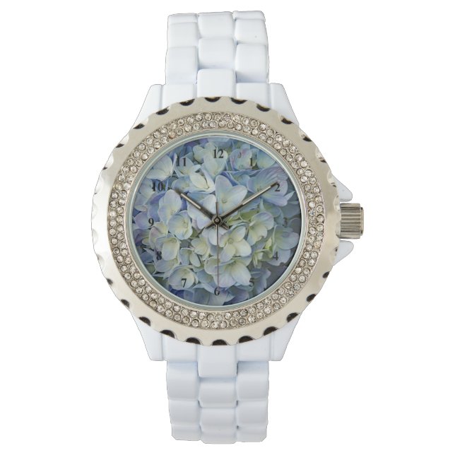 Montre Beautiful Blue Hydrangea Flowers (devant)