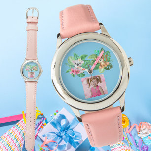 Montre Bébé Animaux Photo personnalisée Enfants Regarder 