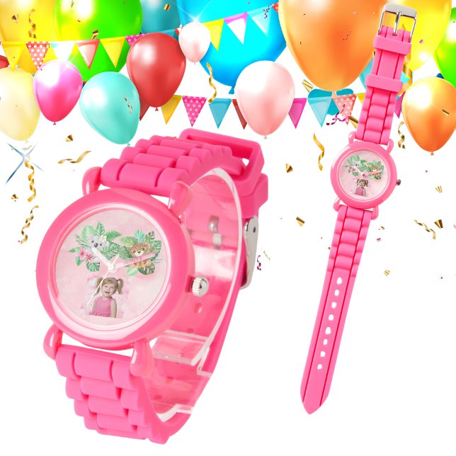 Montre Bébé Animaux Photo personnalisée Enfants Regarder  (Créateur téléchargé)