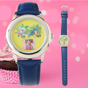 Montre Bébé Animaux Photo personnalisée Enfants Regarder