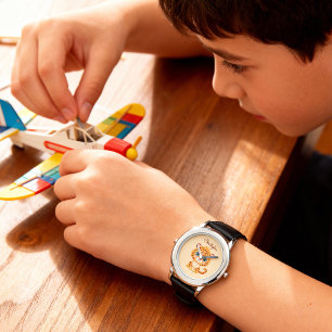 Montre Bébé léopard mignon Animaux de safari Enfants