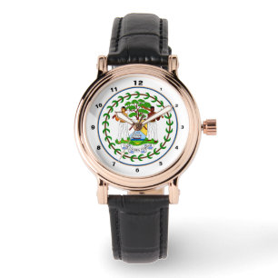 Montre Belize Flag & Belize tendance mode / design watch