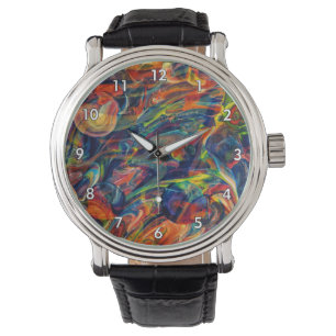 Montre Belle et colorée oeuvre Abstraite
