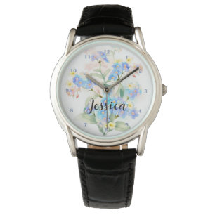 Montre Belle florale été Oubliez-moi-non Nom Lilac