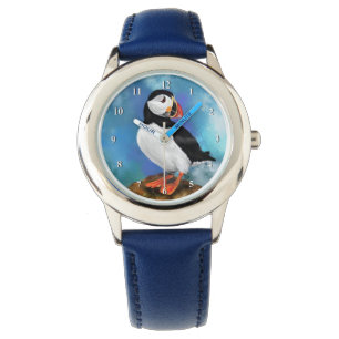 Montre Belle observation d'oiseaux de Puffin Atlantique -