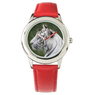 Montre Belle photo de tigre blanc rayé