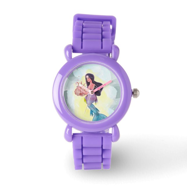 Montre Belle sirène jouant une harpe (Recto)