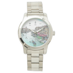 Montre Belle Venise Italie avec des chiffres chinois