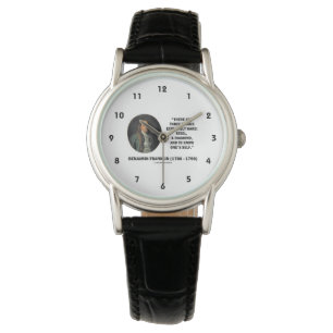 Montre Benjamin Franklin Trois Choses Extrêmement Diffici