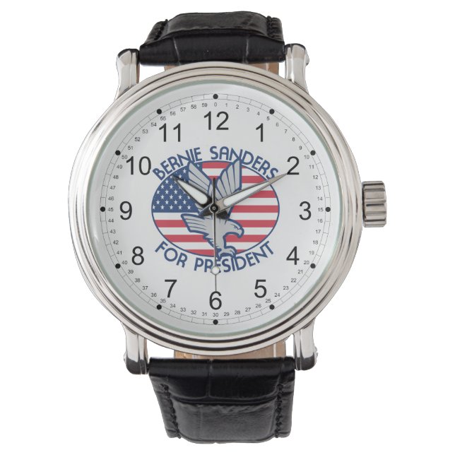 Montre Bernie Sanders pour le président avec Aigle (devant)