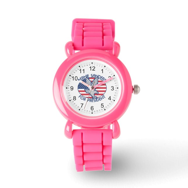 Montre Bernie Sanders pour le président avec Aigle (Recto)