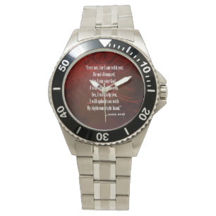 Montre Bible Verse Ésaïe 41 10 Montre-poignet