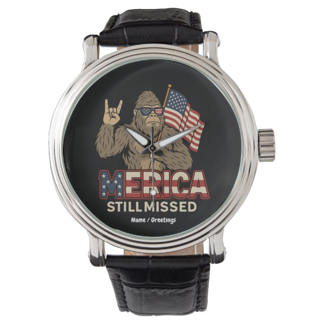 Montre Bigfoot 'La Mérique Toujours Manquée' Patriote 4 j (devant)