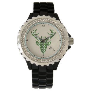 Montre Bijoux Deer Head Hunter Idée cadeau Crème d'ivoire