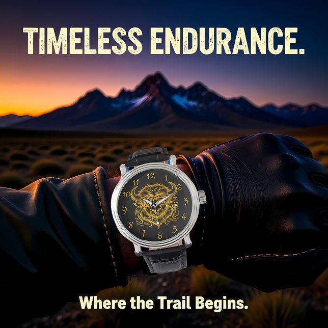 Montre Bison d'or dans les lunettes de soleil (Créateur téléchargé)