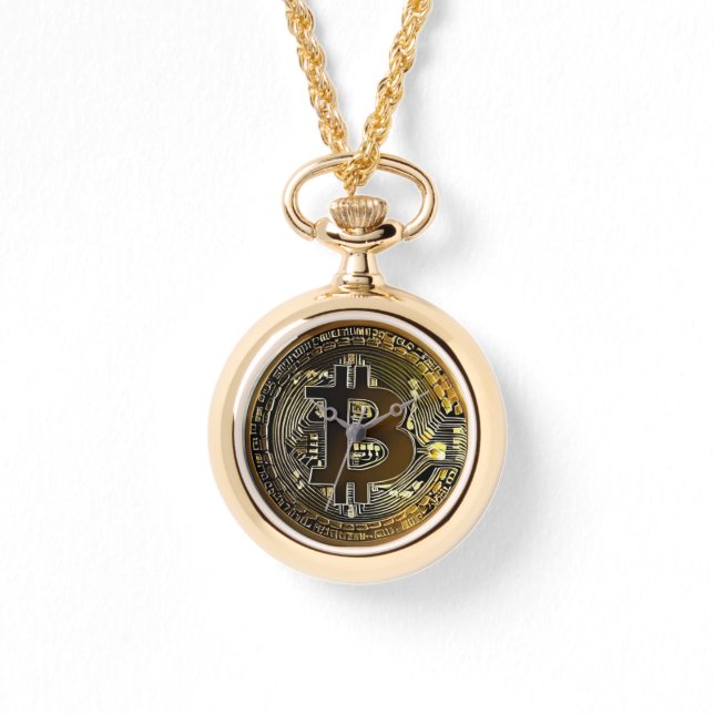Montre Bitcoin Art Gold Womans Watch (Recto)