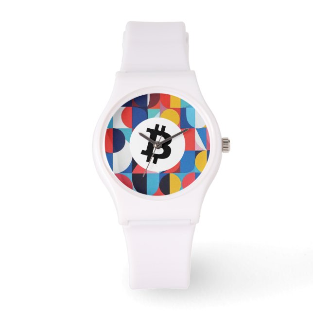 Montre Bitcoin Coloré (Recto)