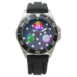 Montre Bitcoin Solar System Designer (Colorful)