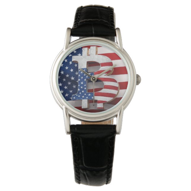 Montre Bitcoin USA (devant)