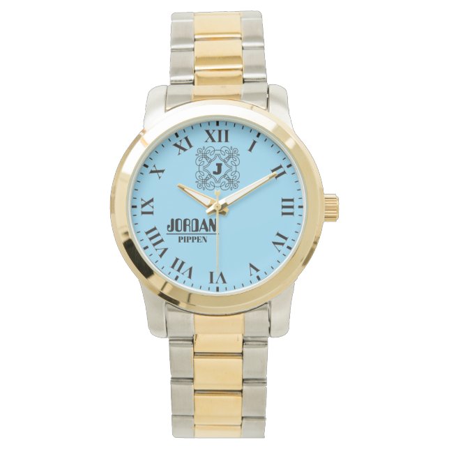 Montre Black and White Monogram and Name (devant)