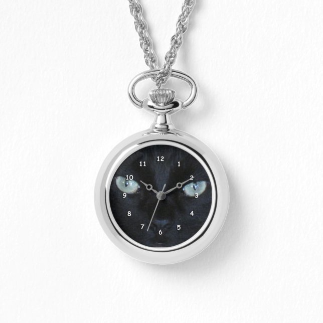Montre - Black Cat Green Eyes (Recto)