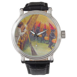 Montre Black Cat Jack O Lanter Citrouille Salle