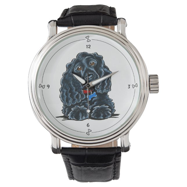 Montre Black Cocker Spaniel Fitz (devant)