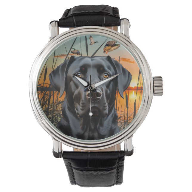 Montre Black Labrador Watch, Labrador Retriever (devant)