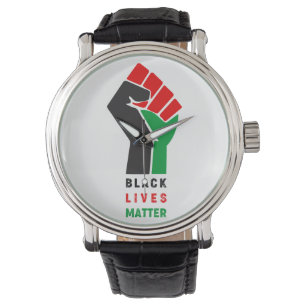 Montre Black Lives Matt, le premier symbole levé Amer af