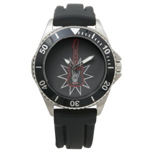 Montre Black Rubber Watch - Rock n' Roll