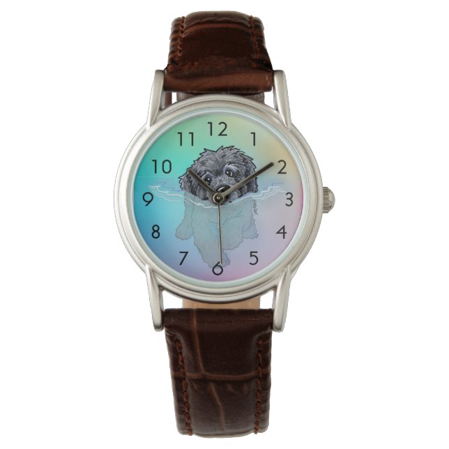 Montre Black Swimming DOODLEMOJI Watch (devant)