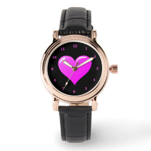 Montre Black Watch au coeur pourpre