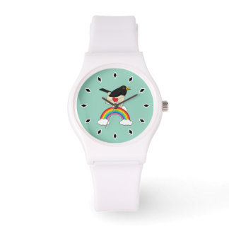 Montre Blackbird Flying Above the Rainbow with Letter 
