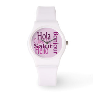 Montre blanche sportive