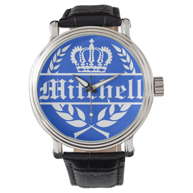 Montre Bleu breton personnalisé (devant)