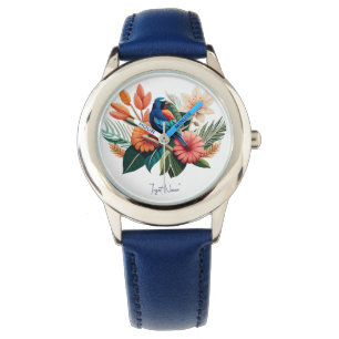 Montre Bliss tropicaux : une fusion vibrante de la flore