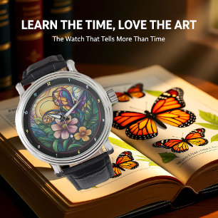 Montre Bloom & Flutter" - Papillon Artistique