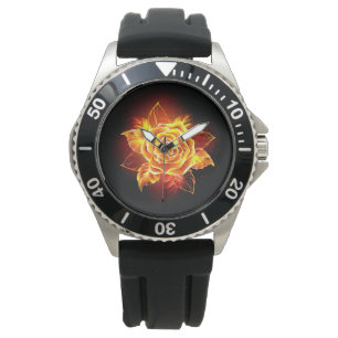 Montre Blooming Fire Rose