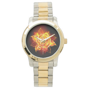 Montre Blooming Fire Rose