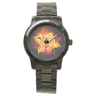 Montre Blooming Fire Rose