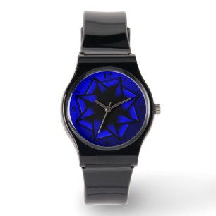 Montre Blue Blue Gradient Star Bow