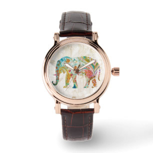 Montre Boho Paisley Elephant II