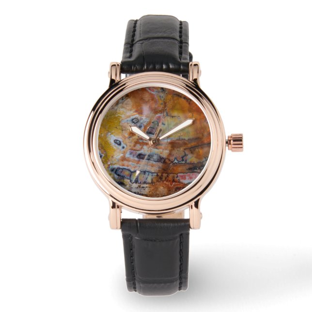 Montre Bois pétrifié Brown (Recto)