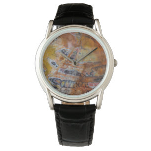 Montre Bois Pétrifié Brun